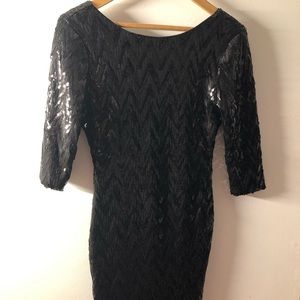 Black Sequin Dress